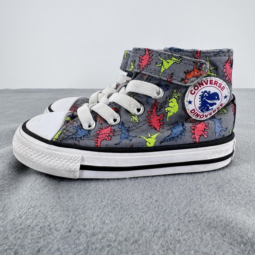 Converse Chuck Taylor Dinoverse Shoes Toddler Size 6 Dinosaur High Top 766202C‎